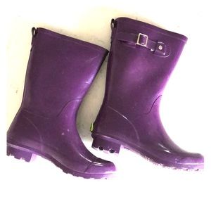 Girls purple rain boots